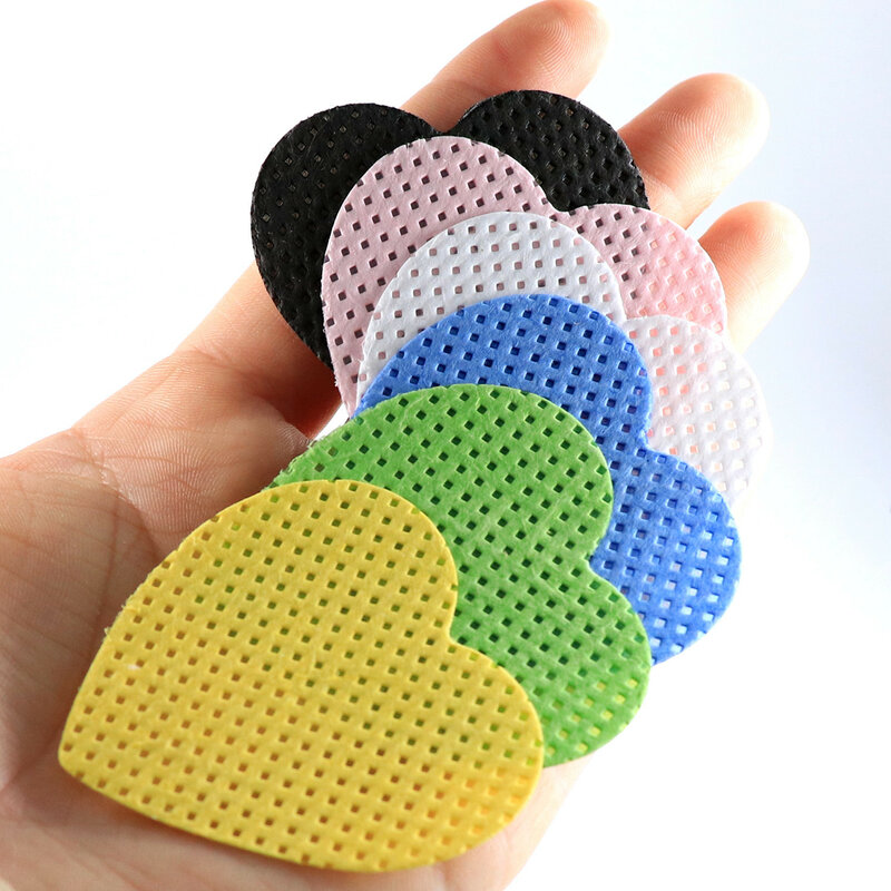 200pcs/Box Heart-Shape Lint Free Nail Wipes Cotton Pads Nail Polish Remover UV Gel Tips Cleaner Paper Pad Manicure Tools 2#