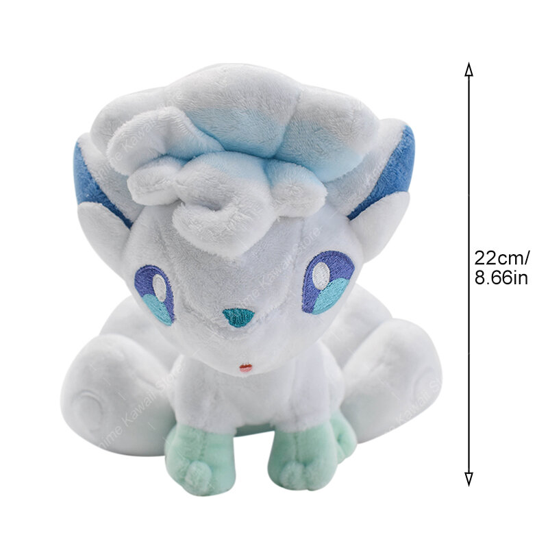 Pokemon Alolan Vulpix Plüsch Puppe Qualität weich gefüllte Peluche Spielzeug tolles Geschenk für Kinder 22cm