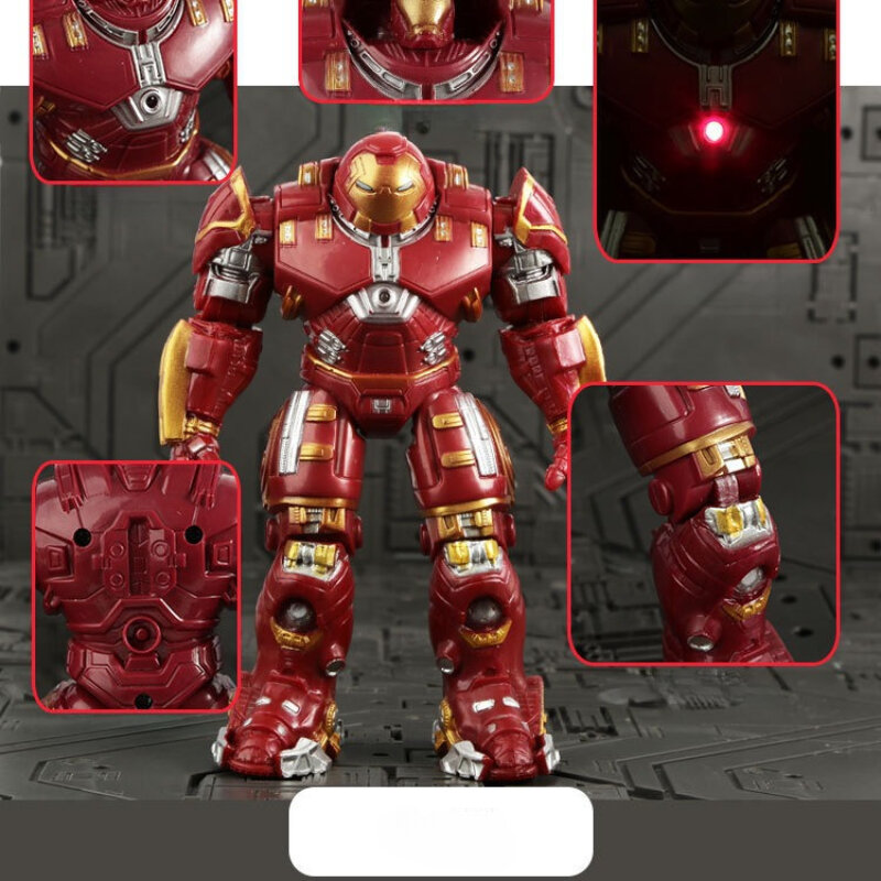 The Avengers Iron Man Mecha Action Figure Jouets pour Enfants, Poupées Modèles Pendentifs, Marvel Movies Arc, Cadeaux d'anniversaire, 18cm