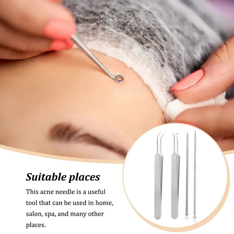 Adults Portable Pimple Comedone Extractor Blemish Acne Needle Home Blackhead Picker Removal Tool Beauty Supplies