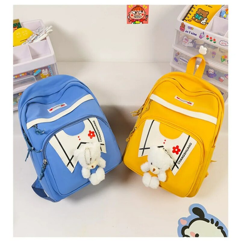 High Capacity Backpack Fashion Bear Waterproof Children's Travel Bag Trendy Laptop School Bags