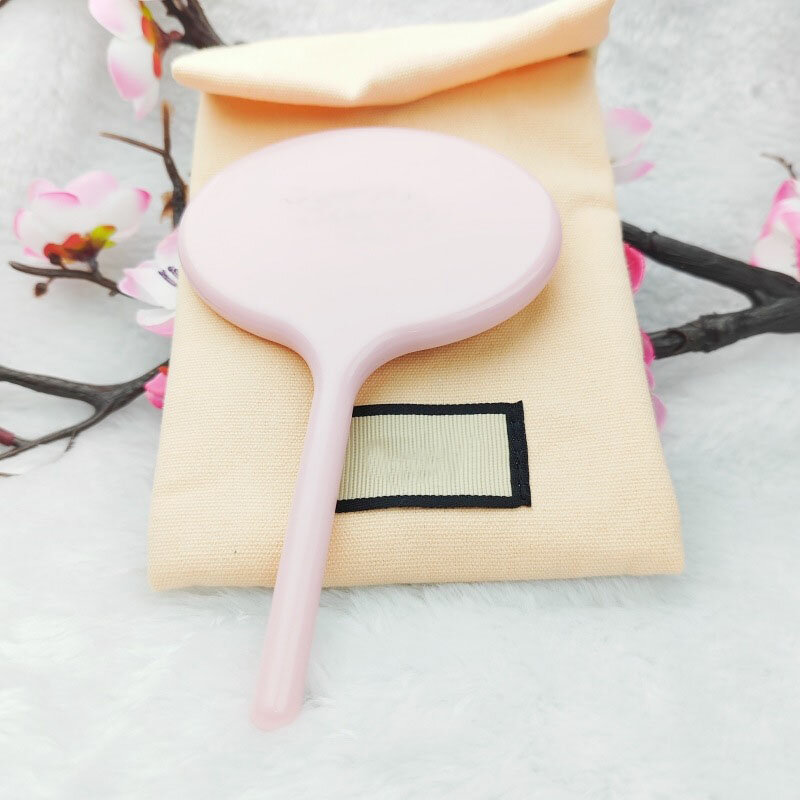 Tas penyimpanan kosmetik aroma, merah muda dan putih, sederhana dan modis ruang rias katun dalam tangan