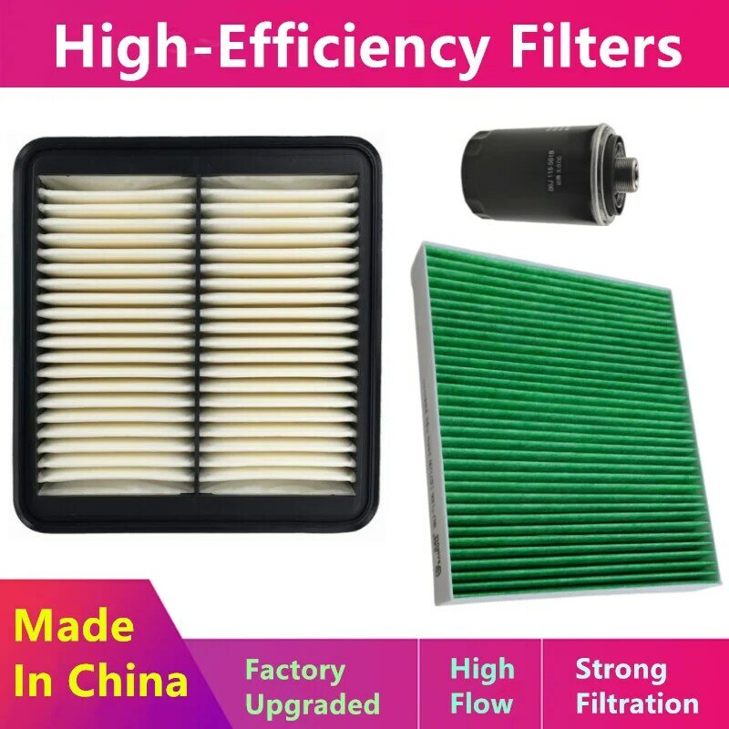 3 buah/Set Filter untuk Geely Borui Ge Phev MHV Epro/minyak, Filter Nacelle udara/suku cadang otomotif