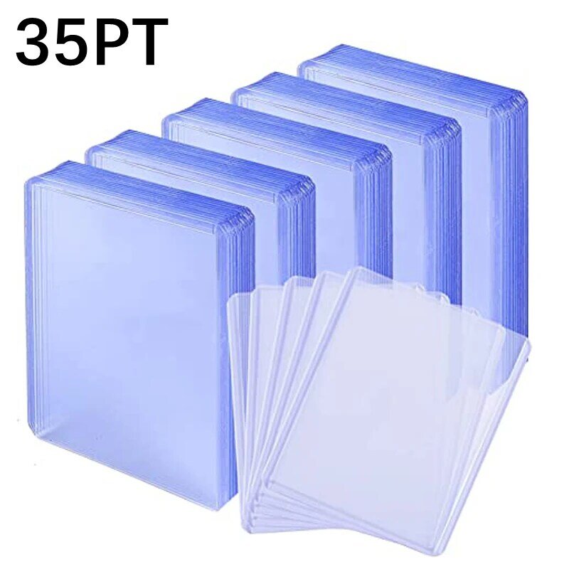 Toploader funda protectora de PVC transparente para tarjetas deportivas de baloncesto coleccionables, soporte para tarjetas de 35PT, Kpop idol, 3x4 pulgadas