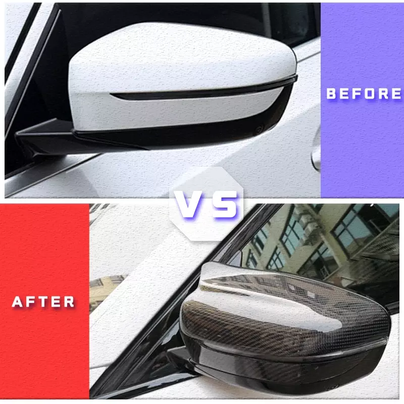 Couvercle de remplacement de miroir de porte en plastique ABS, noir brillant, pour BMW RHD série 5 7 G30 G31 G11 G12, montage garanti