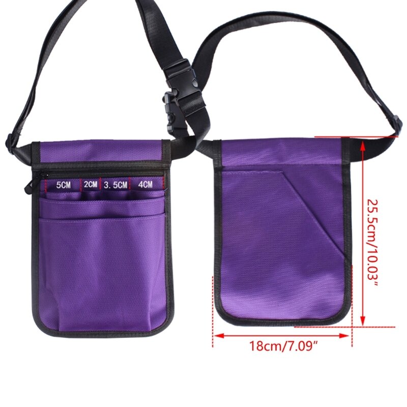 Multipurpose Nurse Fanny Pack Portable First-Aid Organizer for Hiking, Camping and Home Use Heavy-Duty 1680D Material