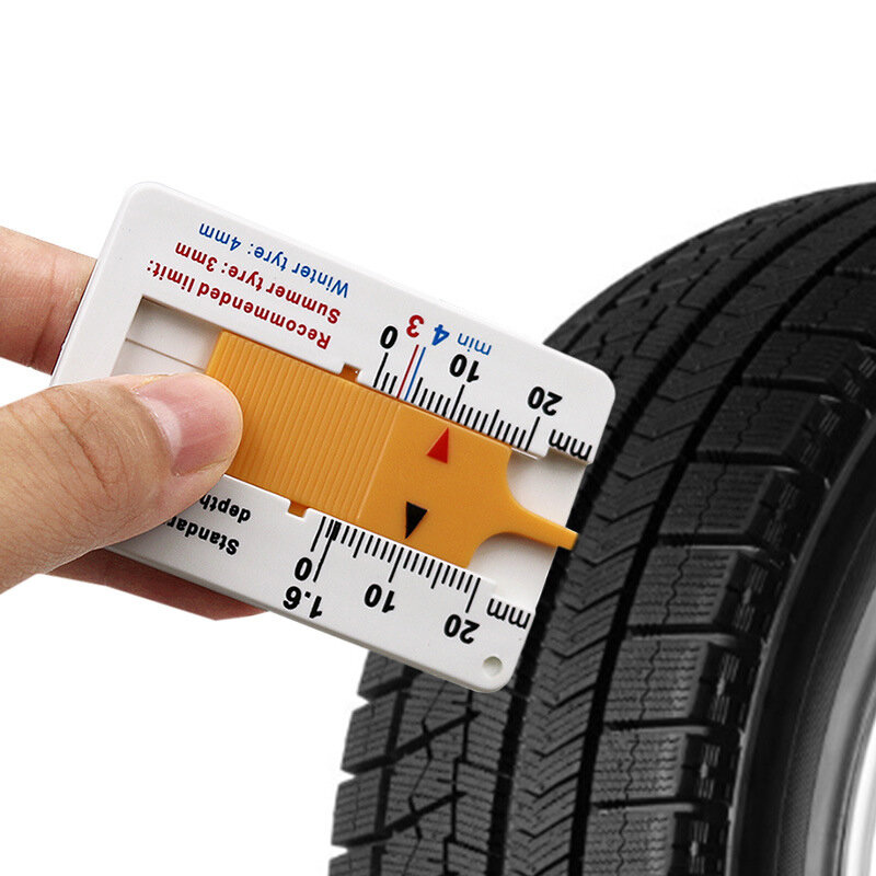 Tread Brake Pad Shoe Tire Monitoring System Digital Car Tyre Tire Tread Depth Gauge Meter Measurer Tool Caliper Thickness Gauges
