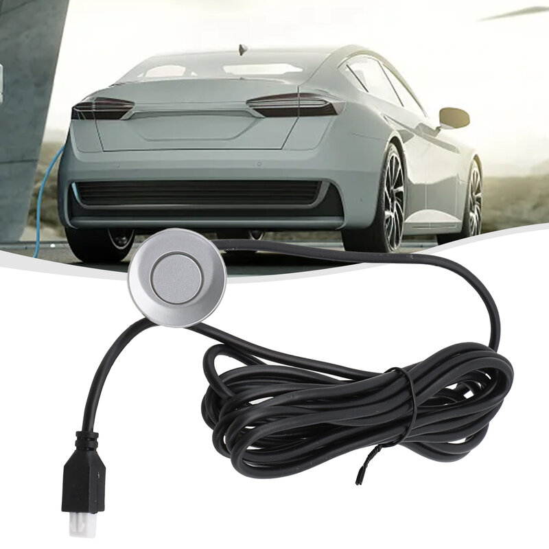 1x Sensors 22mm Car Parking Sensor Kit Reverse Backup Sound Response Probe ABS Silver  Accessories For Vehicles