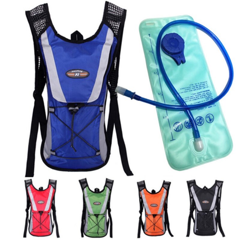 New Hydration Backpack with 2L Water Bladder Lightweight Hiking Backpack Men and Women Sports Cycling Climbing Pouch Bladder Bag