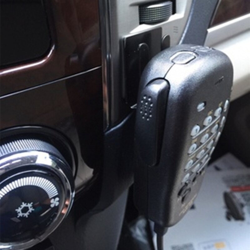 Carro móvel rádio walkie-talkie microfone cabide suporte montagem universal dropship