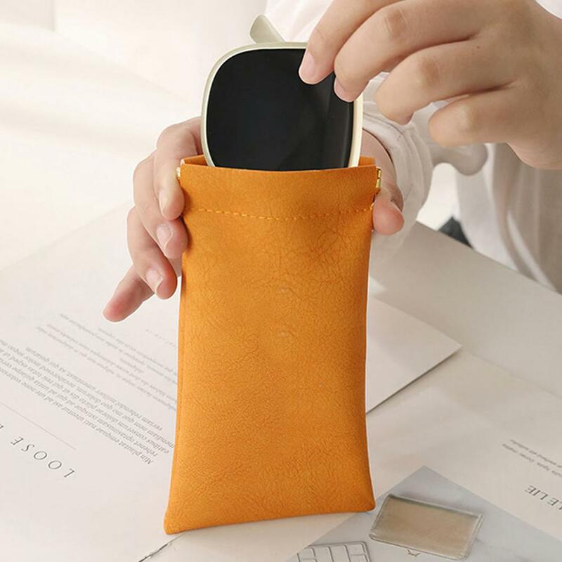 PU Leather Reading Glasses Bag Case Automatic Closed Sunglasses Protective Cover Waterproof Lightweight Eyewear Storage Bag