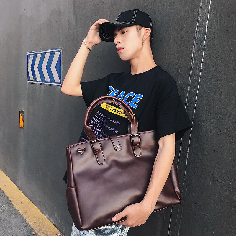 Borsa a tracolla da uomo valigetta trasversale borsa a tracolla da uomo di grande capacità borsa a tracolla popolare coreana borsa laterale Executive