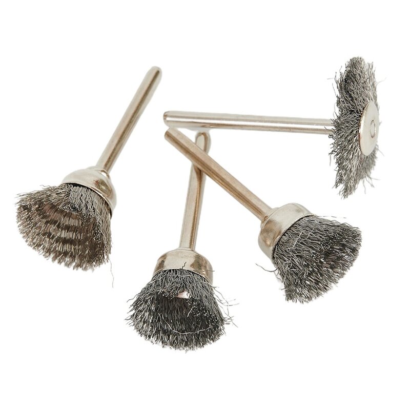 Wire Brush Wire Wheels Rust Removal Brush Stainless Steel With Handle Cleaning Dust Removal Pot Bottom Cleaning Brush