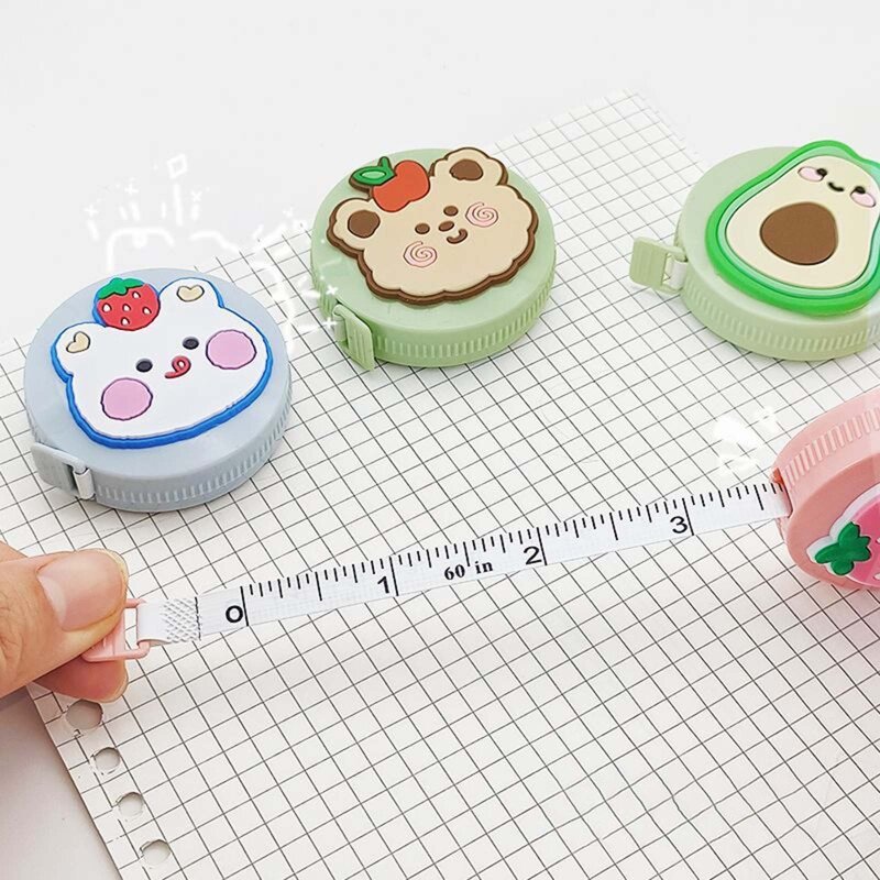 Soft Tape Measure Double Scale Body Tape Measuring Retractable for Tailor Sewing DIY Crafts Cloth Waist Body Dropship