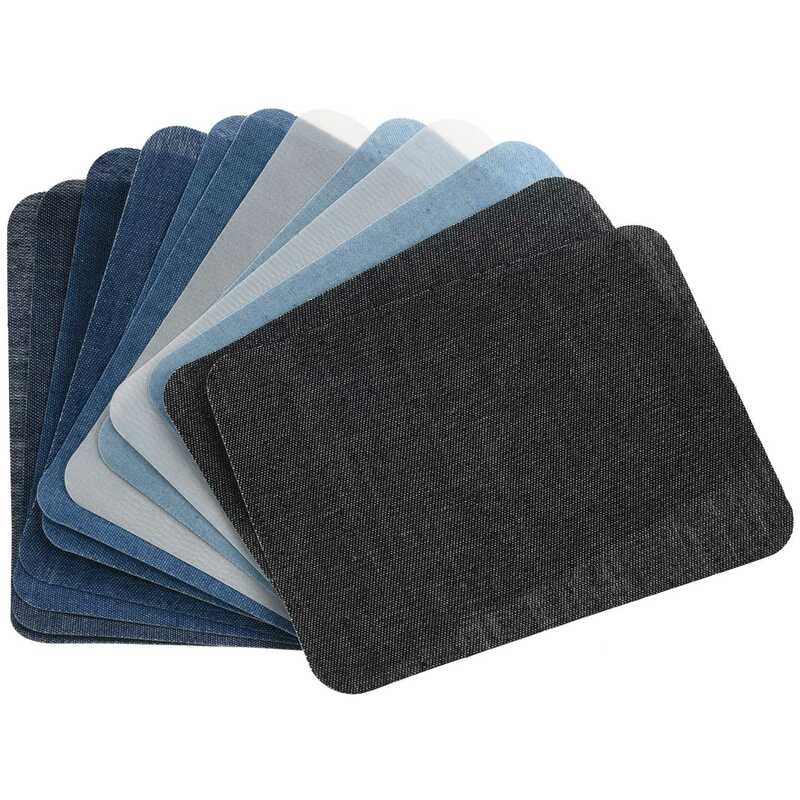 Ferro pegajoso térmico em remendar Patches, Jeans Bag e Hat Repair, Decoração Design, 10pcs