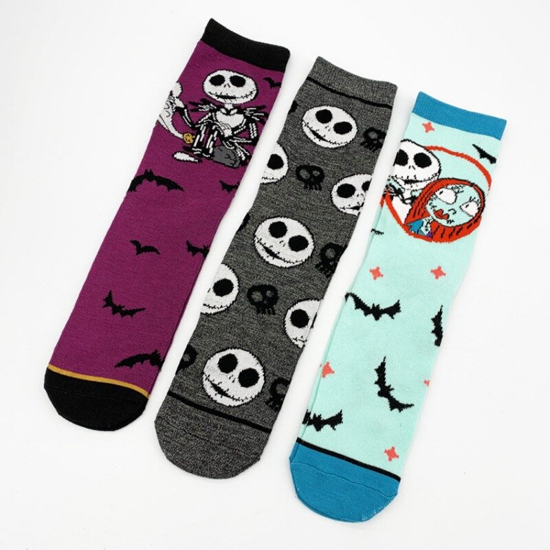 10/5pairs MINISO men socks anime cartoon gamers socks novelty funny hip hop long socks