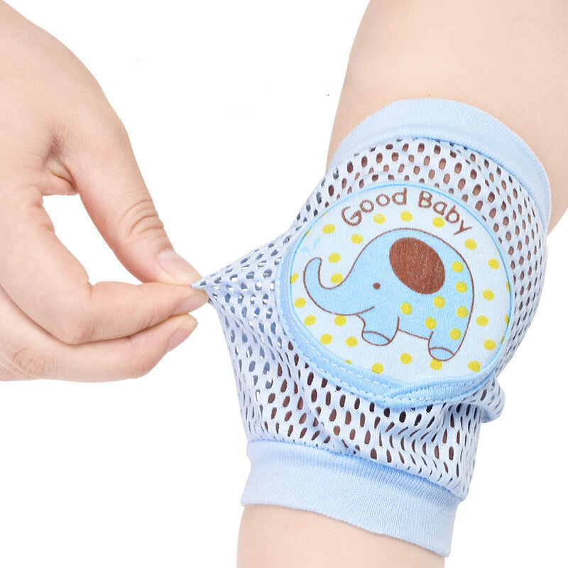 2 pak bantalan pelindung lutut bayi balita, perlengkapan pelindung lutut jala tipis musim panas untuk anak-anak
