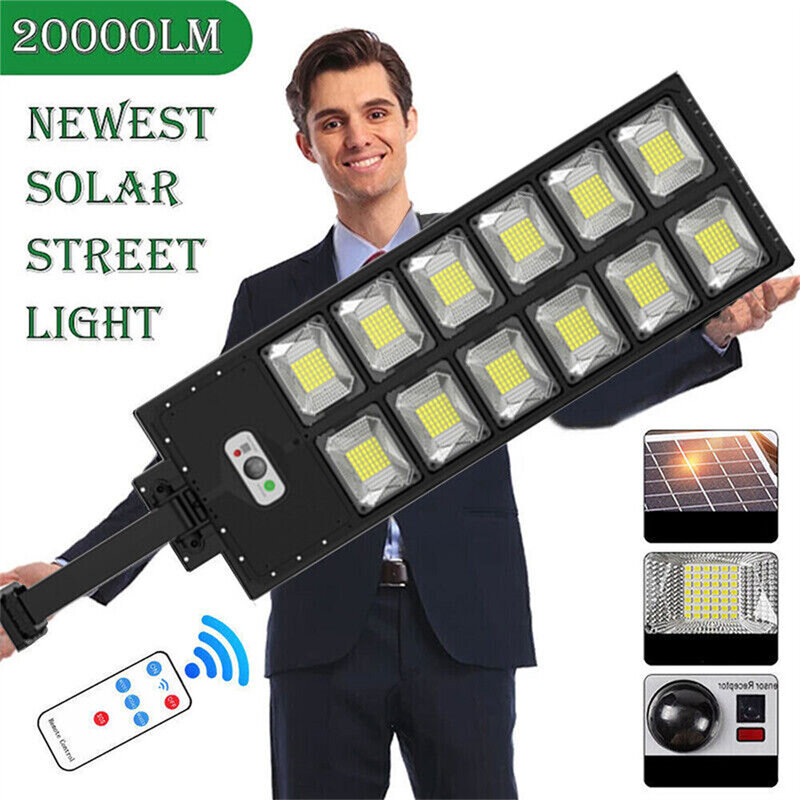 Lámpara Solar LED superbrillante para exteriores, iluminación Ultra ancha, impermeable, luz de calle, inducción humana, Sensor de movimiento, luces de pared para patio
