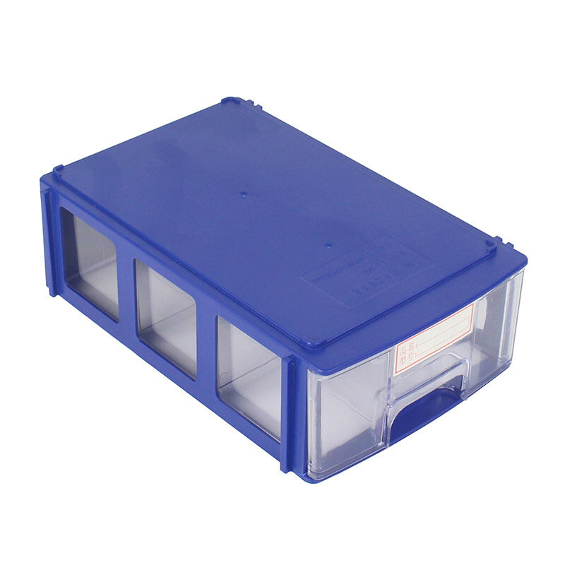 Cajas de almacenamiento de piezas de Hardware de plástico apilables, caja de herramientas de tornillos de componentes, estante de gabinete combinado, caja de cajón de bloques de construcción