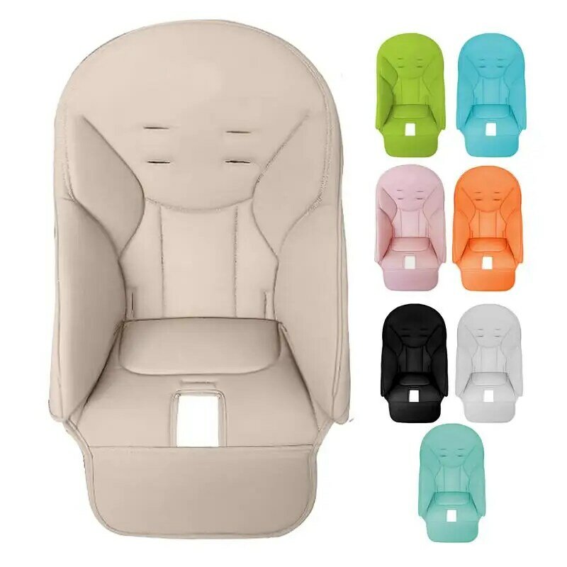 Baby Hight Chair Cushion For Peg Perego、Siesta Zero3、Baoneo、Kosmic Jané  PU Leather Seat Cover With Padding Comfortable For Kids