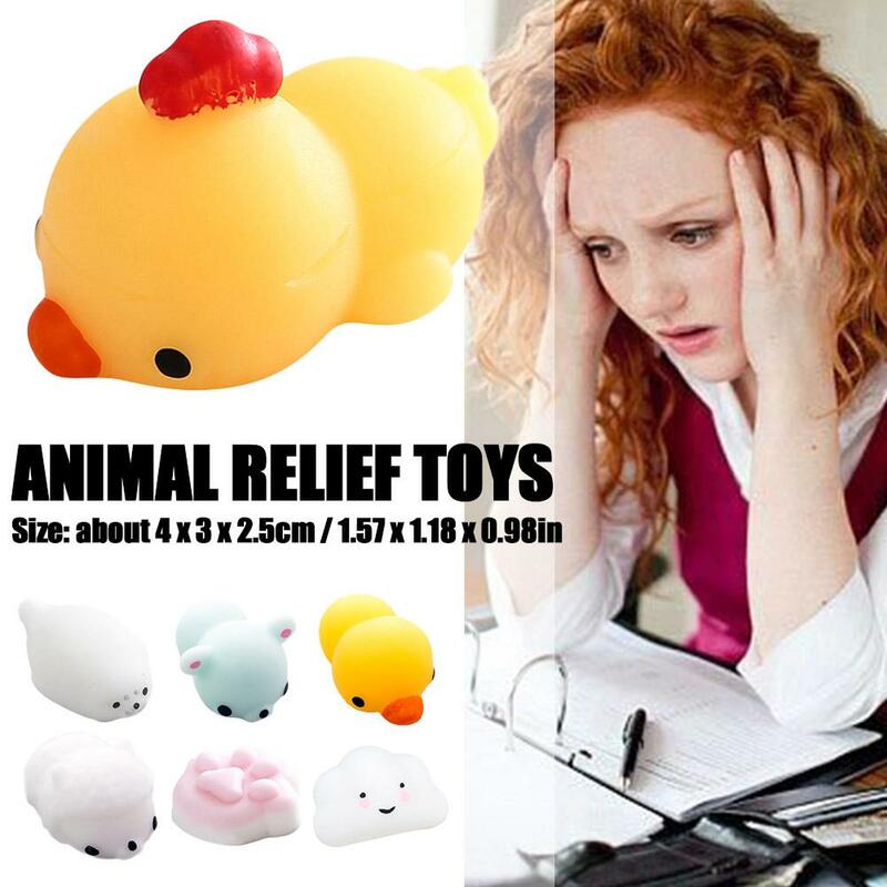 Милые игрушки-сжималки Mochi, игрушки-животные для детей, мяч-антистресс, сжимаемые игрушки для снятия стресса, сжималки Z4R0