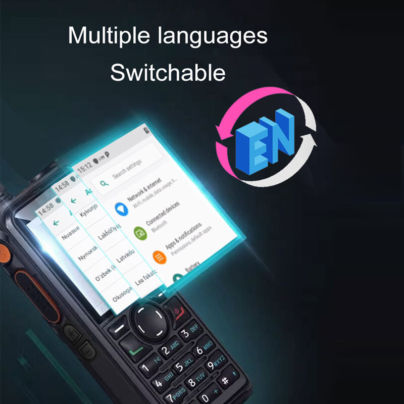 Anycubic-4g rádio de rede, android 9.0, wi-fi, gps unlock, lte/wcdma/gsm, trabalho do telefone móvel com zello real-ptt