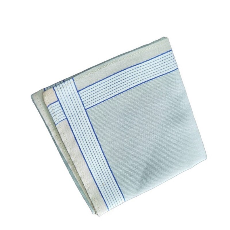 Handige zakdoek voor volwassenen met gestreept patroon, zachte wasbare pochet