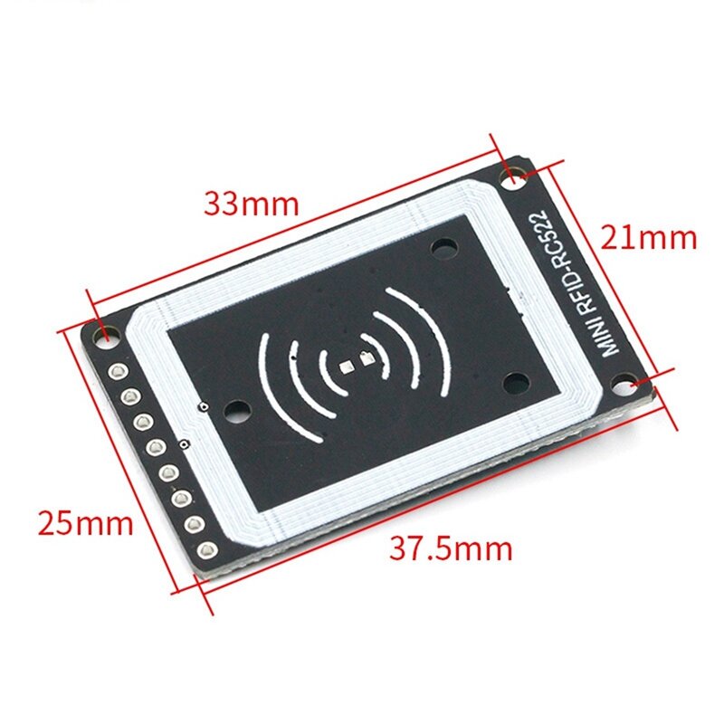 Mini RFID Radio Frequency Cartão IC, Indução Leitura e Escrita Cartão, Swiping Módulo, durável, fácil instalar, Rc522, 13.56Mhz