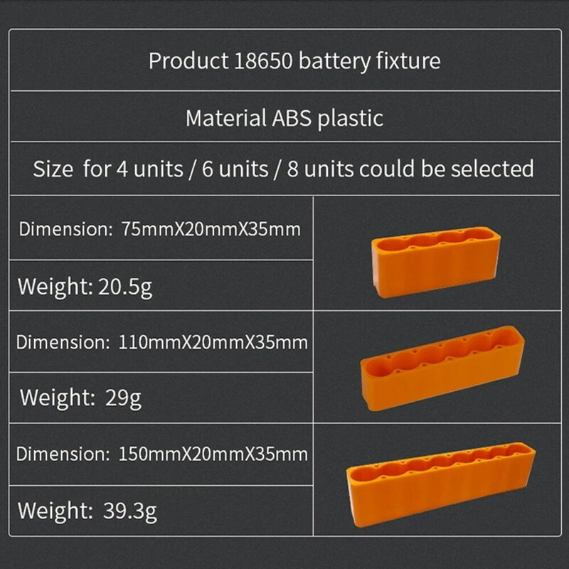 Fixation de batterie pour soudage par points, support fixe pour Batteries au Lithium compactes, 18650