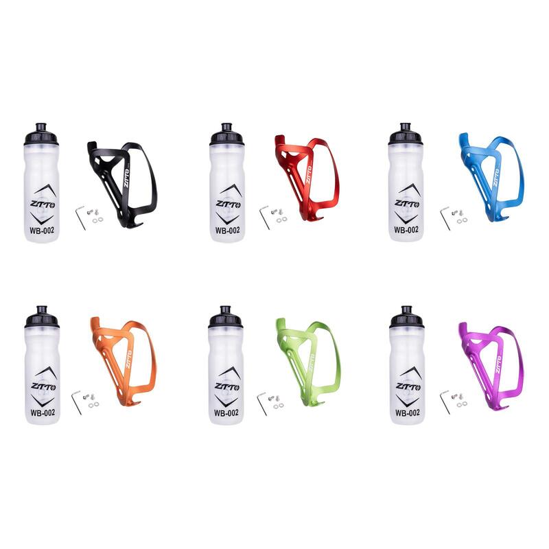 Mountain Bike Water Bottle Cage with Drink Bottle Stylish Sport Accessory