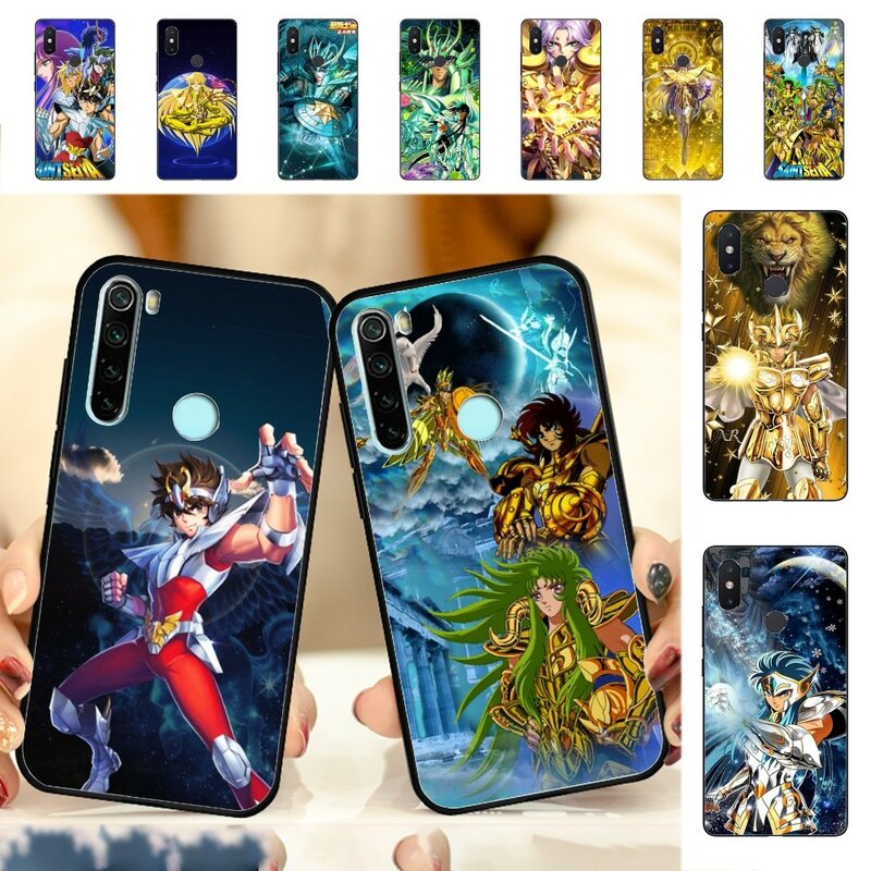 Coque de téléphone anime S-Saint S-Seiya pour Redmi, Note 4X5A 6 7 8 T 9 9S 10 11 11S 11Epro Pheadphones M3 pro