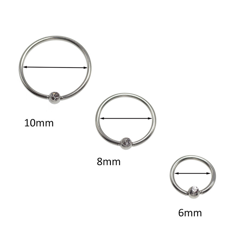 Nostril Piercing Septum Nose Rings Tragus Cartilage Helix Hoop Earring Surgical Steel Body Jewelry for Women Men 0.8mm 20Gauge