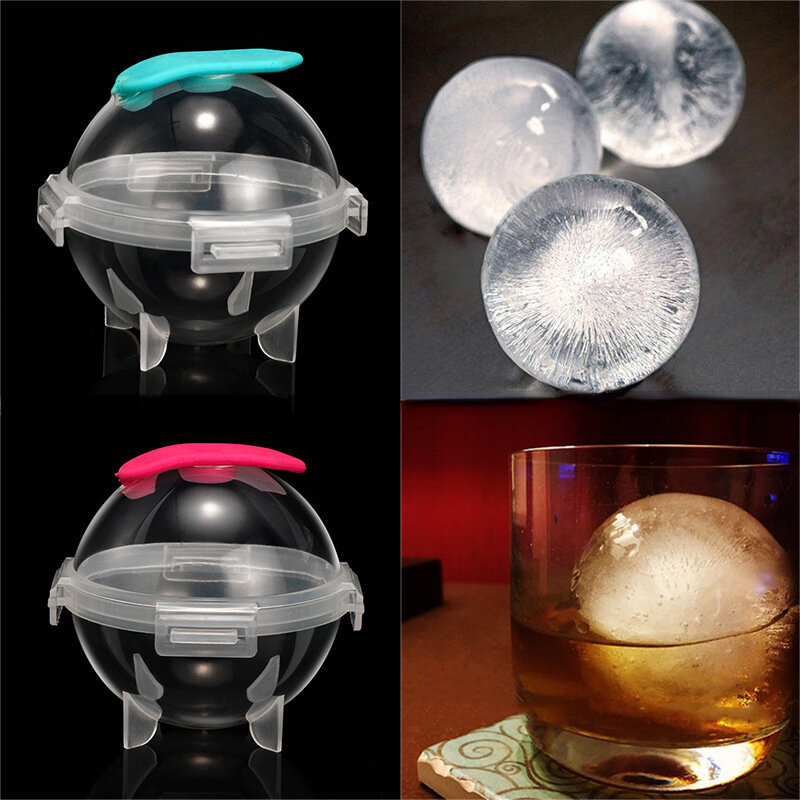 4.5~5cm Big Round Ball Ice Mold PP Whiskey Ice Cube Maker Frozen Jelly Mould Ice Tray Easy Release Bar Tools Kitchen Accessories