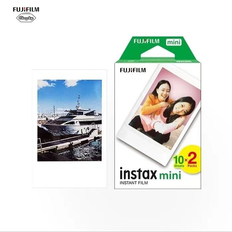 Fujifilm-fujifilm instax mini 11 9 filmes, filme de cor branca, 3 polegadas, para mini câmera instantânea 8 9 11 7s 25, 10 folhas