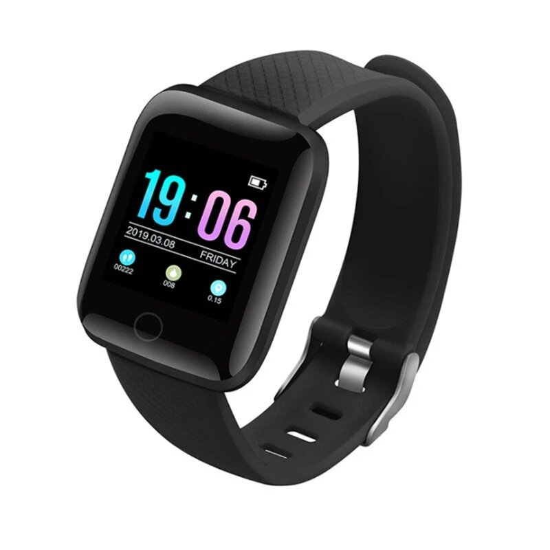 116 mais d13 relógio inteligente pulseira esportes fitness pressão arterial e freqüência cardíaca chamada mensagem lembrete android pedômetro relógio inteligente