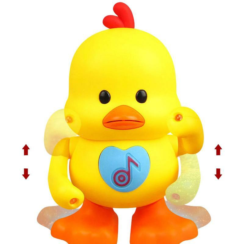 Pato Dançando e Cantando com Luz LED, Luz Flapping, Modos Musicais, Brinquedo para Bebês e Crianças, Presentes