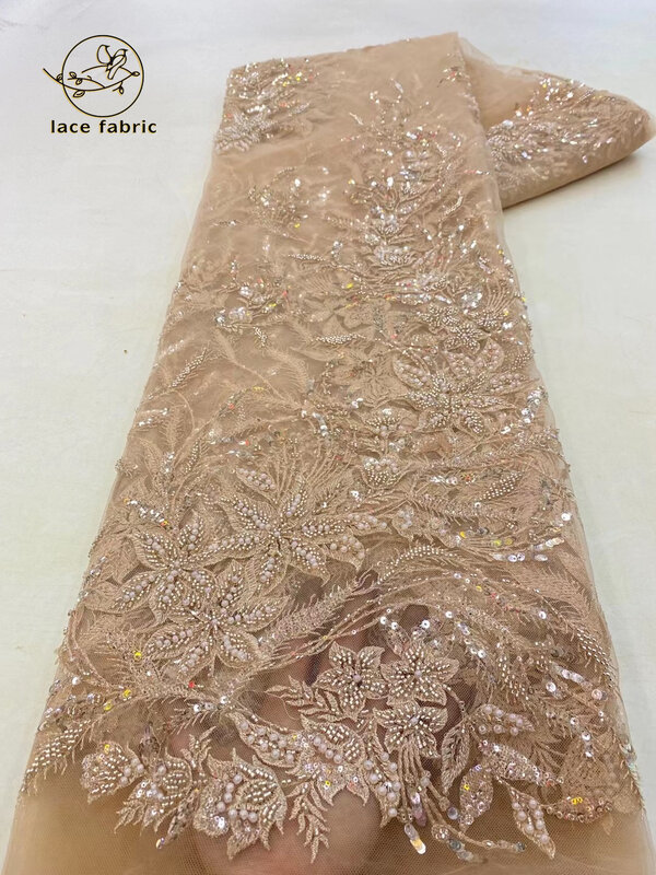 Tessuto di pizzo africano 2023 paillettes ricamo in rilievo sposo nigeriano da sposa tessuto di pizzo di Tulle francese di alta qualità per la festa di nozze