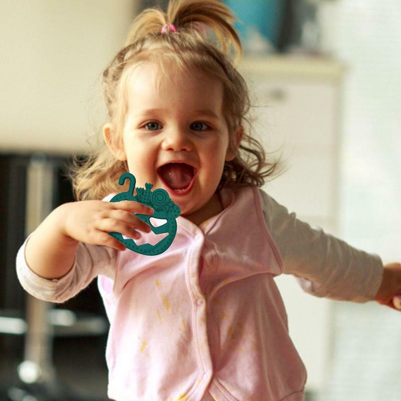 ไม้กัดสำหรับเด็กทารกฮาโลวีนทำจากซิลิโคนกัดง่ายต่อการงอกของฟัน Relief จุกนมหลอกของเล่นกัดสำหรับเด็ก