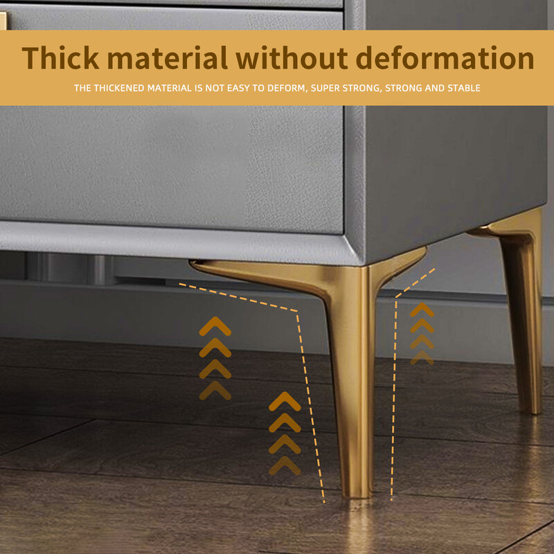 LUHO Luxury Classic Sofa Foot Cabinet Bed Feet is Contracted and Firm Tea Table Bathroom Ark Stool Furniture Leg Metal Material