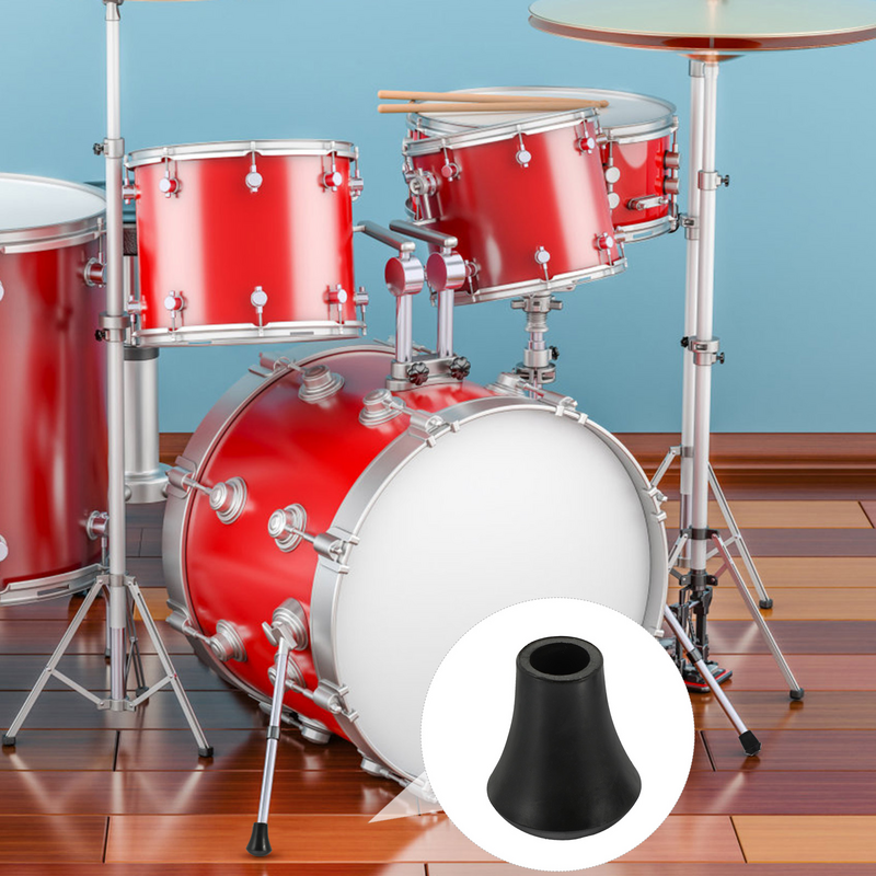 Drum Rubber Feet Kit para Drum, No-Slip Drum Stand, Floor Leg Protectors, Substituição de Instrumentos de Percussão, Peças e Acessórios