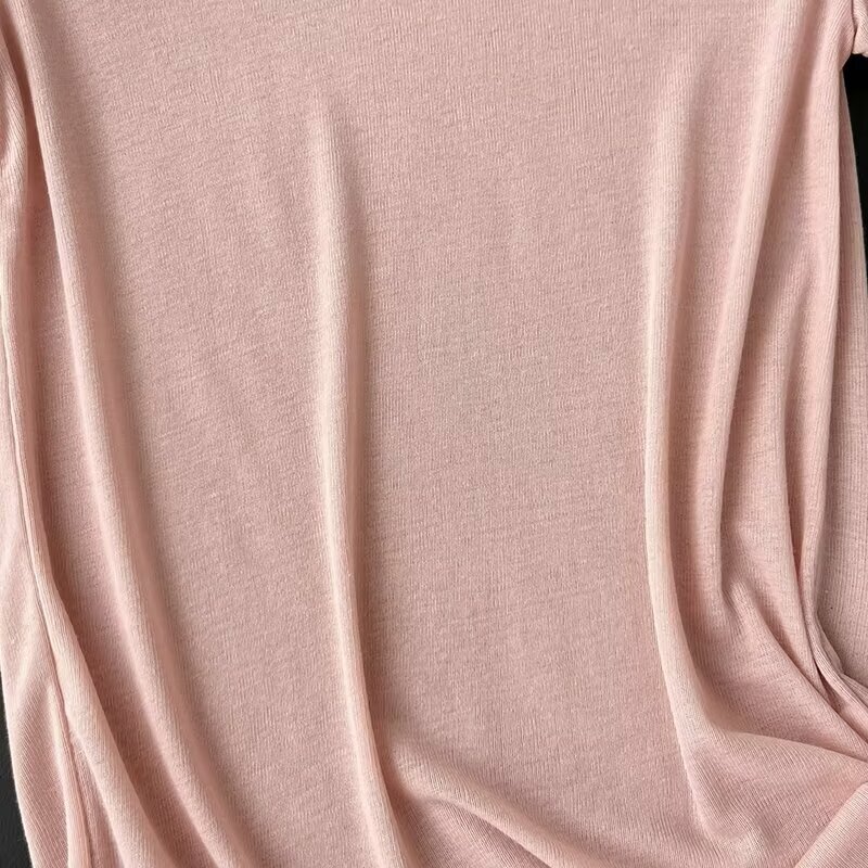 Maxdutti Nordic Minimalist Solid Color Basic Round Neck T-Shirt For Women Top Cotton Soft Casual Summer Tshirts
