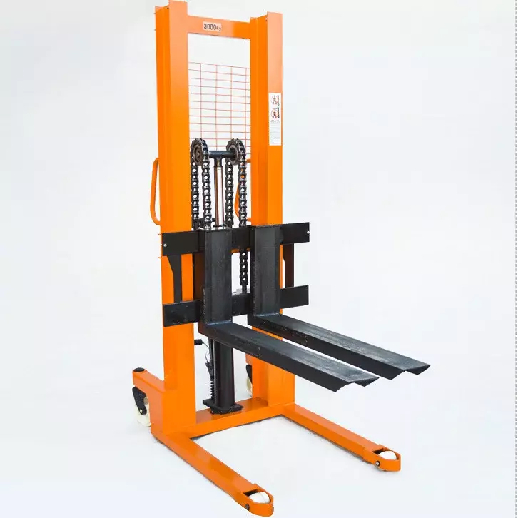 Carretilla elevadora hidráulica Manual para el manejo de materiales, apilador de transpaletas de mano, 1,6 M, 2 toneladas, nuevo