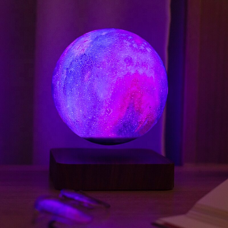 LED Maglev, trójkolorowe światła gwiazd, pływająca magia 14cm lampa lewitująca światło galaktyki nowość ozdobne ozdoby na prezent nastrojowe światła