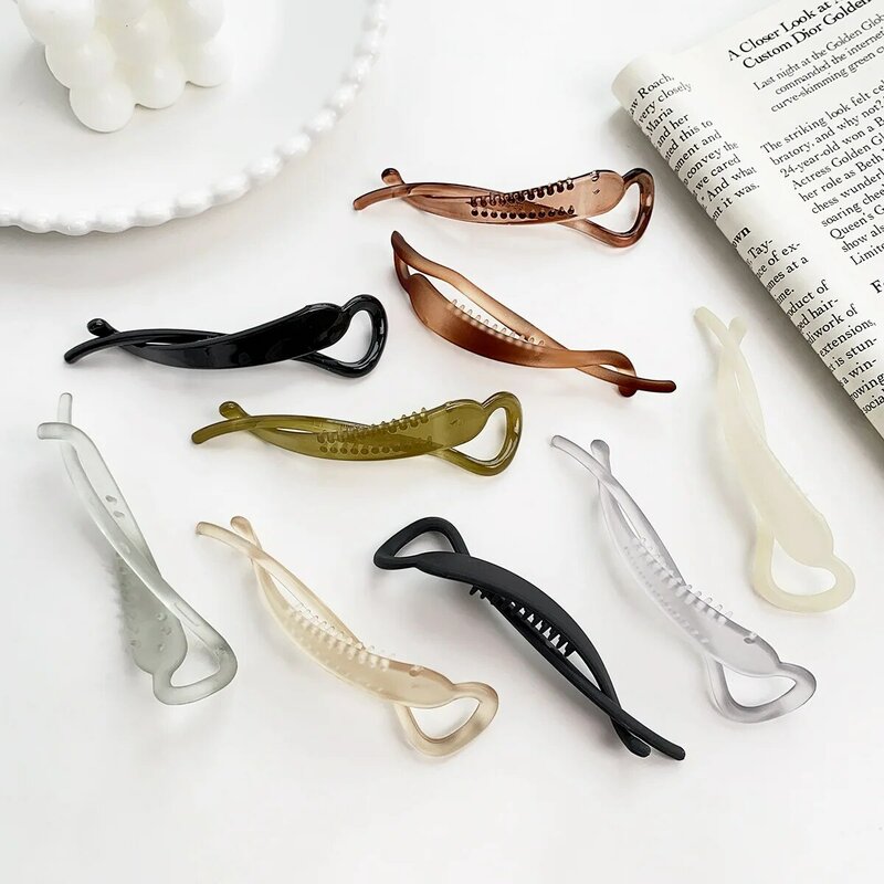 Coreano Ins Fashion simple banana clip clip verticale coda di cavallo fermaglio per capelli copricapo nuova clip orizzontale