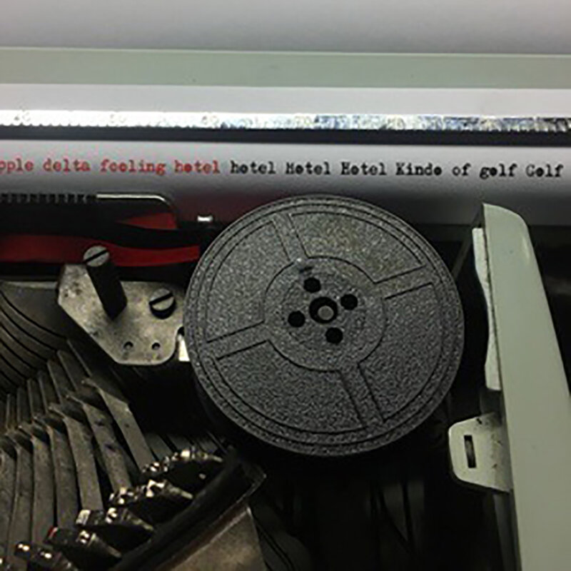 Cinta de tinta roja y negra Universal, Compatible con ROVER, impresora de máquina de escribir, núcleo, negro
