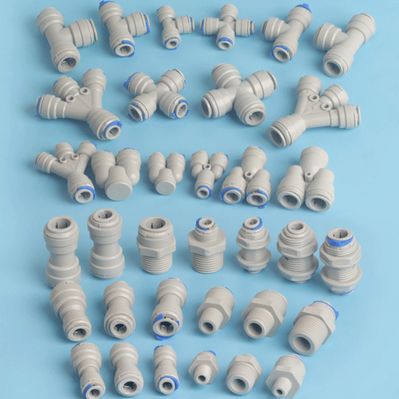 1/4" 3/8" 1/2" Inch OD Tube  POM Quick Fitting Connector Aquarium Water Purifier Filter RO System