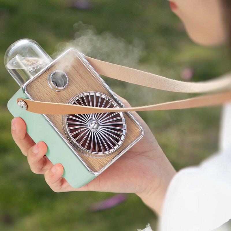 Ultra-quiet Cooling Fan 3 In 1 Hanging Neck Mini Cooler Portable Cooling Rechargeable Bladeless Coolers Humidification USB Fans