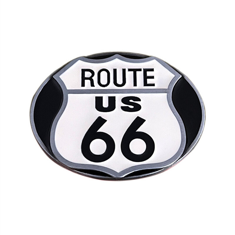Klamra z pasem Us Route 66 w stylu zachodnim
