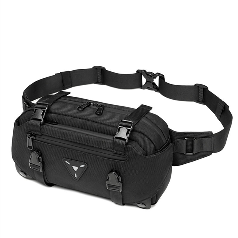 OZUKO Motorcycle leg bag Handbag Chest Bag Multifunctional Large Capacity Casual Fanny Pack Male sports cycling Fanny Pack