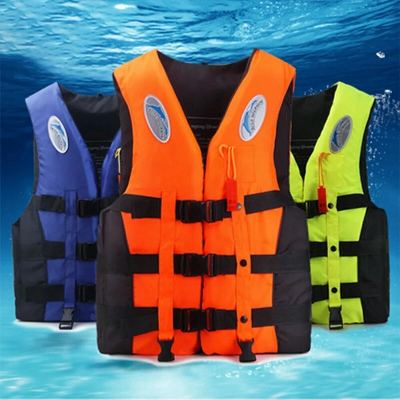 Chaleco salvavidas para deportes acuáticos de rescate de emergencia, resistente al desgaste, recreativo, canoa, Capsize cinturón ajustable de tamaño, natación, pesca en el mar